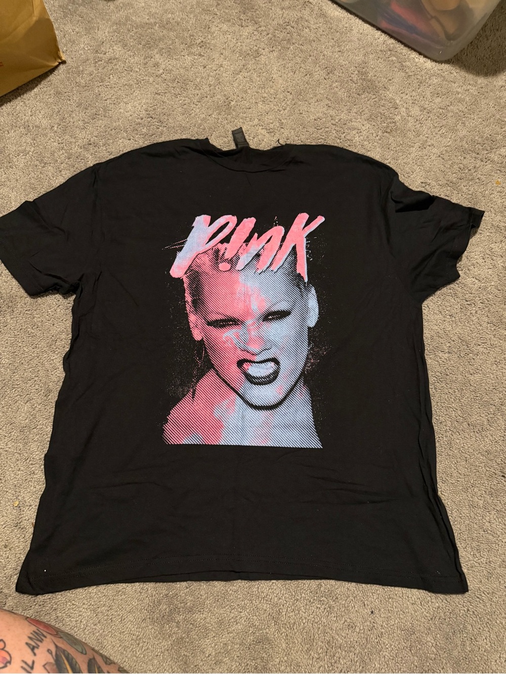 Pink Black Short-Sleeve Tee